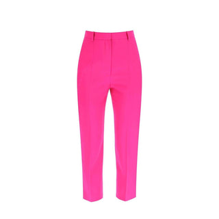 Mehrfarbige Cropped-Hose aus Wolle