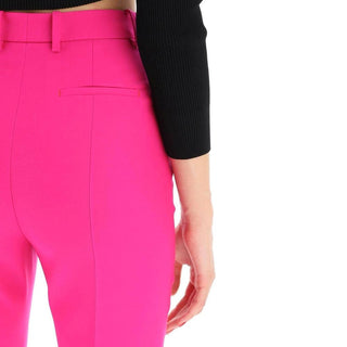Mehrfarbige Cropped-Hose aus Wolle