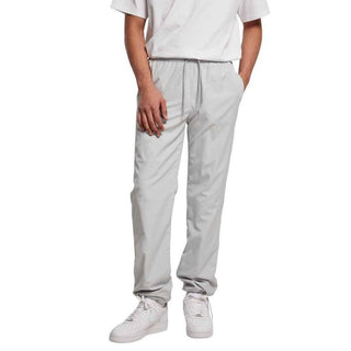 Pantalones casuales de poliéster gris