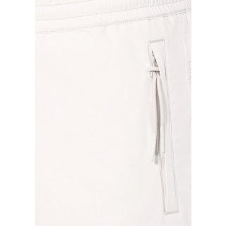 Pantalones casuales de poliéster gris