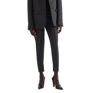 Gray Elastane Pants