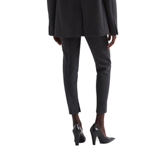 Gray Elastane Pants
