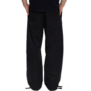 Schwarze lässige Baumwollhose