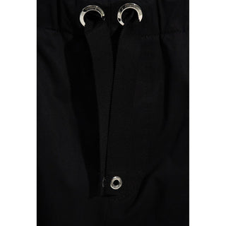 Schwarze lässige Baumwollhose