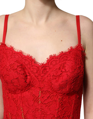 Rotes Korsett Mieder Drapiertes Langes Abendkleid