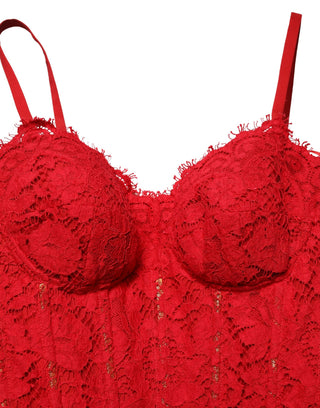 Rotes Korsett Mieder Drapiertes Langes Abendkleid