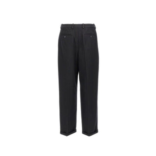 Schwarze Kaschmir-Freizeithose