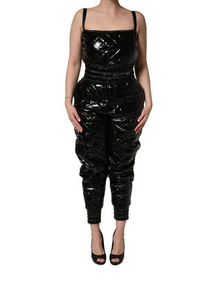 Ärmelloser schwarzer Overall/Jumpsuit/Einteiler