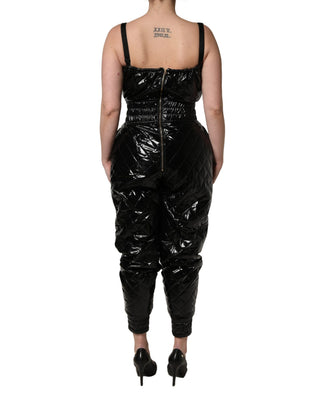 Ärmelloser schwarzer Overall/Jumpsuit/Einteiler