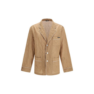 Beige Linen Top Sleepwear