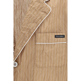 Beige Linen Top Sleepwear