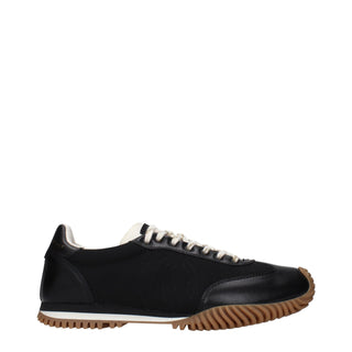 Zapatillas bajas de tela negra