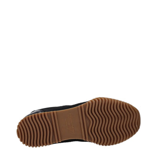 Black Fabric Low Top Sneakers