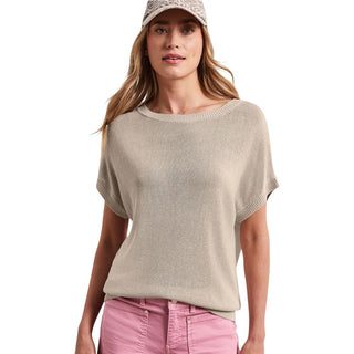 Beige Viscose Sleeveles Sweater