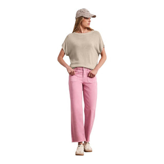 Beige Viscose Sleeveles Sweater