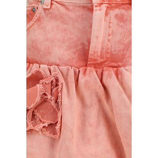Multicolor Cotton Mini Skirt