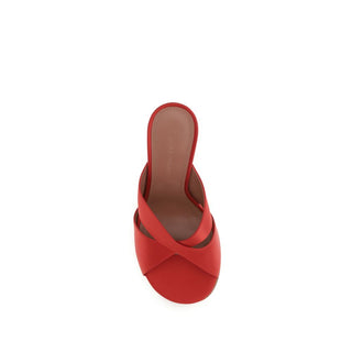 Multicolor Silk Stiletto Heel Sandals