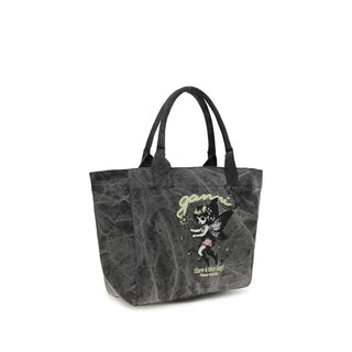 Gray Recycled Cotton Shoulder Bag