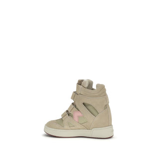 Zapatillas gruesas beige de piel de becerro Bos Taurus  