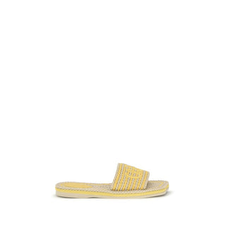 Beige Lamb Ovis Aries Aries Flat Sandals