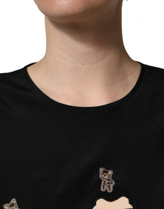 Blusa de seda negra #dgfamily