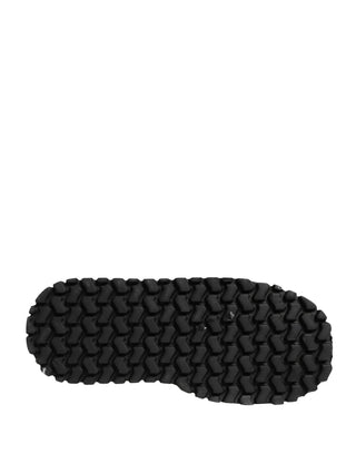 Botas de nieve marrones con cordones y logo estampado