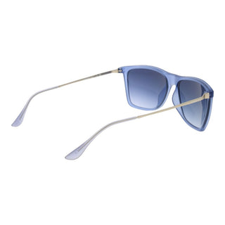 Blue Stainless Steel Sunglasses