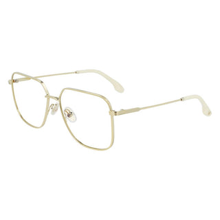 Gafas con montura de metal dorado