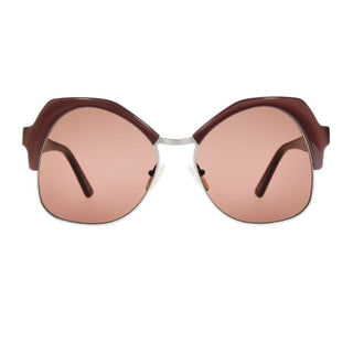 Brown Metal & Plastic Sunglasses