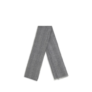 Bufanda gris de lino