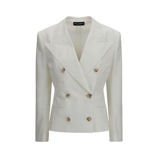 White Cotton Blazer