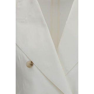 White Cotton Blazer