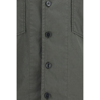 Gray Cotton Shortsleeve Shirt