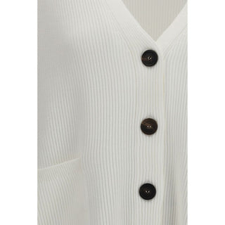 White Cotton Cardigan