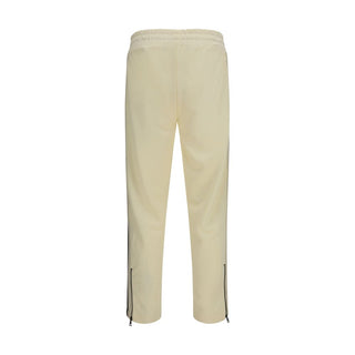 Beige Polyester Athletic Pants