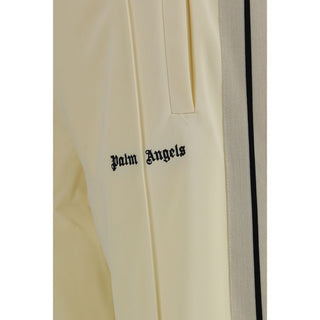 Beige Polyester Athletic Pants