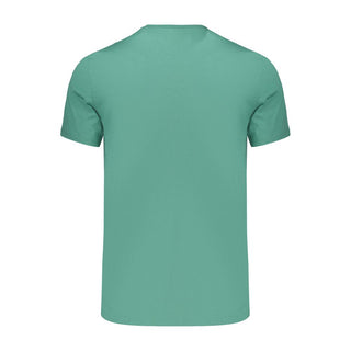 Green Cotton Mens T-Shirt
