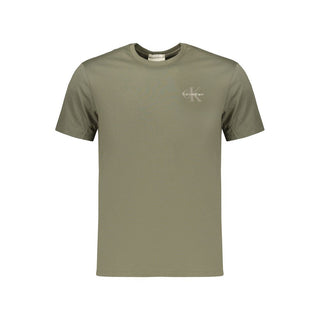 Green Cotton Men's T-Shirt