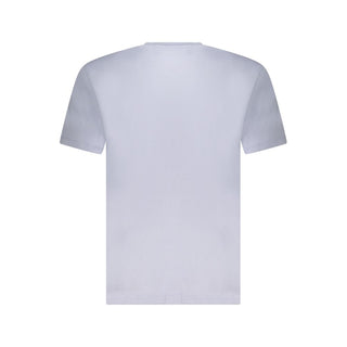 Camiseta azul claro de algodón para hombre