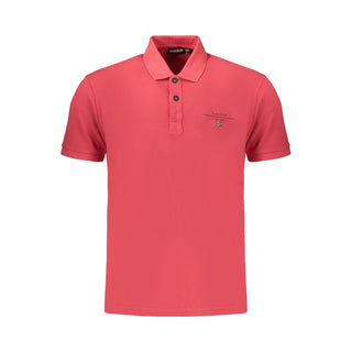 Polo de algodón rojo para hombre
