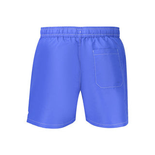 Blu Polyester Mens Short
