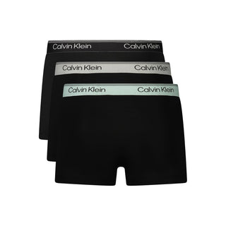 Boxer de poliéster negro para hombre
