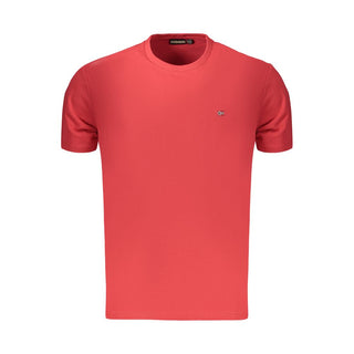 Camiseta de algodón roja para hombre