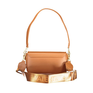 Brown Polyurethane Women's Bag