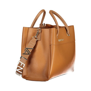 Brown Polyurethane Women's Bag
