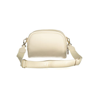 Beige Polyurethane Women's Bag