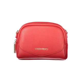 Bolso de mujer de poliuretano rojo con correa ajustable para el hombro