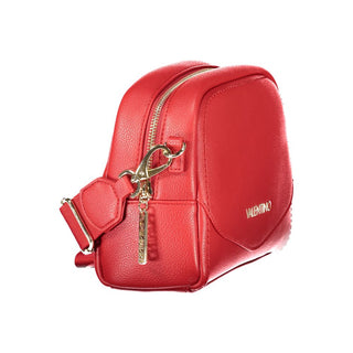Bolso de mujer de poliuretano rojo con correa ajustable para el hombro