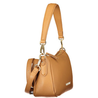 Brown Polyurethane Women's Bag