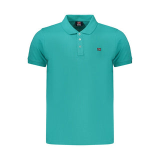 Polo de algodón verde para hombre